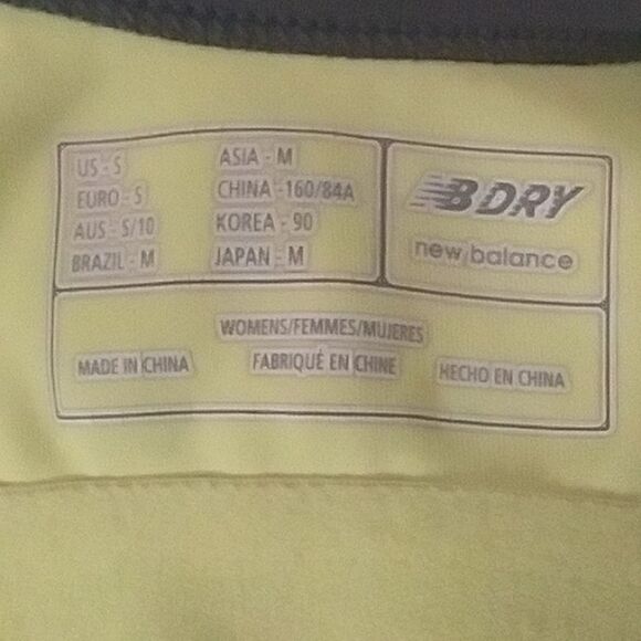 New Balance Tank Top Womens NB DRY Racer Back Bra Athletic Mint Yellow Gray Y2K - Picture 10 of 11